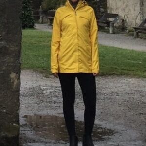 Lole Yellow Hooded Rain Jacket